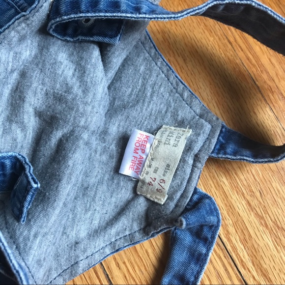 Zara Mini Baby Unisex Lined denim overalls - Picture 6 of 9